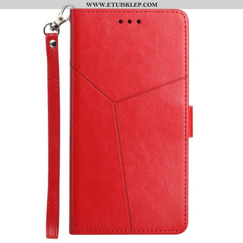 Etui Folio do Samsung Galaxy A13 5G / A04s Stylowa Skórzana Konstrukcja Geo Y